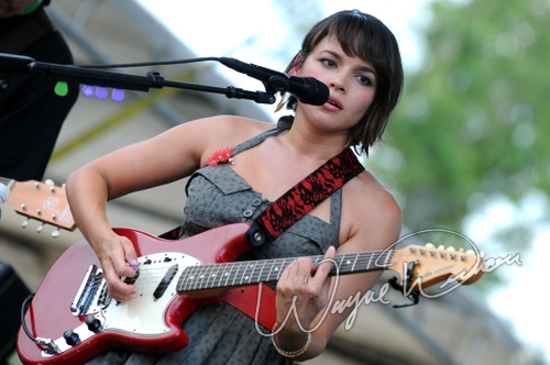 Live concerts photographs of Norah Jones  at Bonnaroo in Manchester, TN 06/12/2010 by Wayne Dennon © Dennon Photography